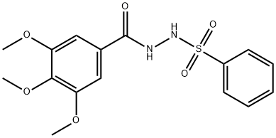 1-(PHENYLSULFONYL)-2-(3,4,5-TRIMETHOXYBENZOYL)HYDRAZINE