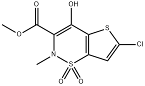 6-Chloro-4-hydroxy-2-methyl-2H-thieno[2,3-e]-1,2-thiazine-3-carboxylic acid methyl ester 1,1-dioxide