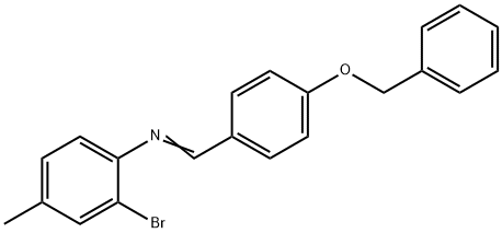 N-(4-BENZYLOXYBENZYLIDENE)-2-BROMO-4-METHYLANILINE