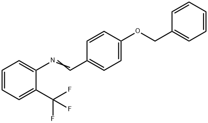 N-(4-BENZYLOXYBENZYLIDENE)-2-TRIFLUOROMETHYLANILINE