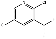 Pyridine, 2,5-dichloro-3-(difluoromethyl)- (9CI)