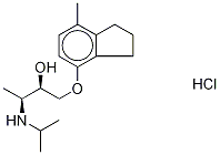 (±)-erythro-(S*,S*)-1-[2,3-(Dihydro-7-methyl-1H-inden-4-yl)oxy]-3-[(1-methylethyl)amino]-2-butanolhydrochloride