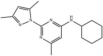 Cyclohexyl-[2-(3,5-dimethyl-pyrazol-1-yl)-6-methyl-pyrimidin-4-yl]-amine