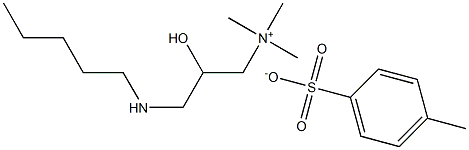 (2-HYDROXY-3-(PENTYLAMINO)PROPYL)-TRIMETHYLAMMONIUM TOSYLATE
