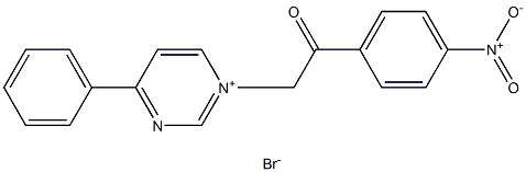 1-(2-(4-NITRO-PHENYL)-2-OXO-ETHYL)-4-PHENYL-PYRIMIDIN-1-IUM, BROMIDE