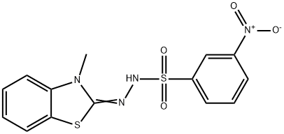 3-NITROBENZENESULFONIC (3-METHYL-2-BENZOTHIAZOLINYLIDENE)HYDRAZIDE