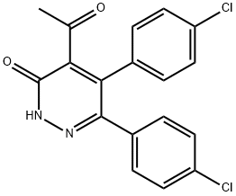 5-ACETYL-3,4-BIS(4-CHLOROPHENYL)-6(1H)-PYRIDAZINONE