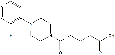 5-[4-(2-fluorophenyl)-1-piperazinyl]-5-oxopentanoic acid