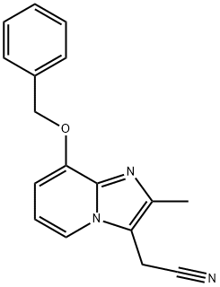 2-METHYL-8-(PHENYLMETHOXY)IMIDAZO[1,2-A]PYRIDINE-3-ACETONITRILE