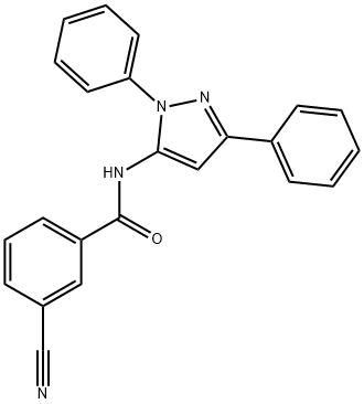 3-Cyano-N-(1,3-diphenyl-1H-pyrazol-5-yl)benzamide