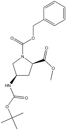 1,2-Pyrrolidinedicarboxylic acid, 4-[[(1,1-dimethylethoxy)carbonyl]amino]-, 2-methyl 1-(phenylmethyl) ester, (2R,4R)-