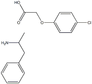 (p-chlorophenoxy)acetic acid, compound with (±)-alpha-methylphenethylamine (1:1)  