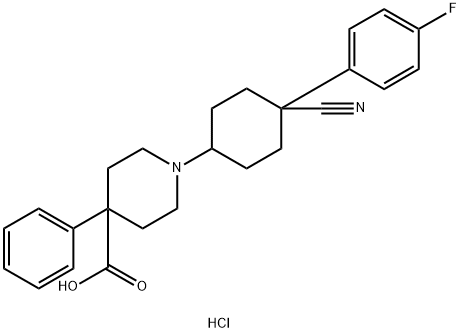 Levocabastine Related Compound A (50 mg) (1-[cis-4-cyano-4-(4-fluorophenyl)cyclohexyl]-4-phenylpiperidine-4-carboxylic acid hydrochloride)