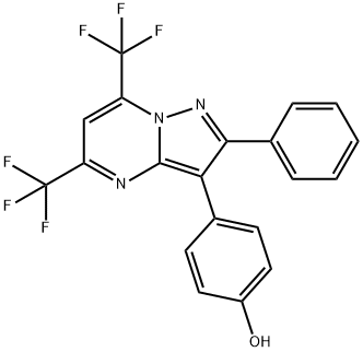 4-[2-PHENYL-5,7-BIS(TRIFLUOROMETHYL)PYRAZOLO[1,5-A]PYRIMIDIN-3-YL]PHENOL
