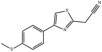 2-(4-(4-(METHYLTHIO)PHENYL)THIAZOL-2-YL)ACETONITRILE