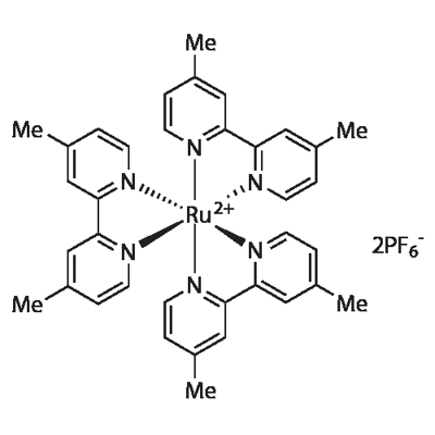 Ruthenium(2+),tris(4,4'-dimethyl-2,2'-bipyridine-κN1,κN1')-,(OC-6-11)-,hexafluorophosphate(1-)(1:2)