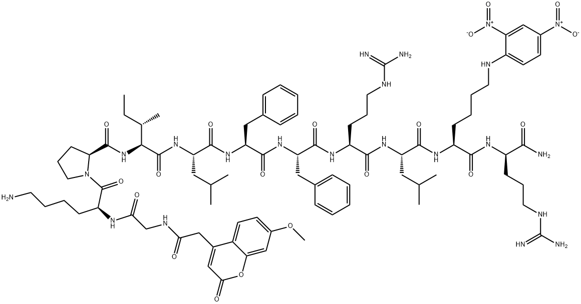 MCA-GLY-LYS-PRO-ILE-LEU-PHE-PHE-ARG-LEU-LYS(DNP)-D-ARG-NH2