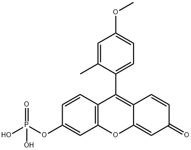 9-(4-Methoxy-2-methylphenyl)-6-(phosphonooxy)-3H-xanthen-3-one