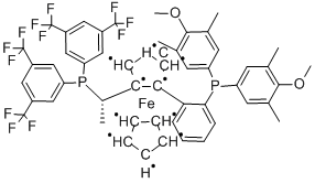(S)-1-{(S)-2-[2-[BIS(4-METHOXY-3,5-DIMETHYLPHENYL)PHOSPHINO]PHENYL]FERROCENYL}-E