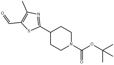 TERT-BUTYL 4-(5-FORMYL-4-METHYL-1,3-THIAZOL-2-YL)PIPERIDINE-1-CARBOXYLATE