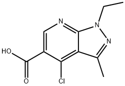 4-Chloro-1-ethyl-3-methyl-1H-pyrazolo-[3,4-b]pyridine-5-carboxylic acid