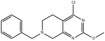 7-benzyl-4-chloro-2-(methylthio)-5,6,7,8-tetrahydropyrido[3,4-d]pyrimidine