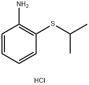 BenzenaMine, 2-[(1-Methylethyl)thio]-, hydrochloride (1:1)