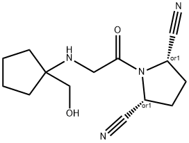 1-[[[(1-HYDROXYMETHYL)CYCLOPENTYL]AMINO]ACETYL]-2,5-CIS-PYRROLIDINEDICARBONITRILE HYDROCHLORIDE