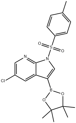 1H-Pyrrolo[2,3-b]pyridine, 5-chloro-1-[(4-Methylphenyl)sulfonyl]-3-(4,4,5,5-tetraMethyl-1,3,2-dioxaborolan-2-yl)