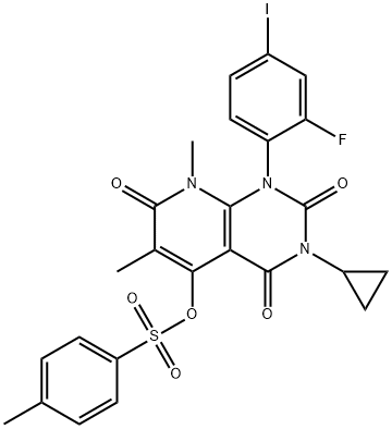 3-cyclopropyl-1-(2-fluoro-4-iodophenyl)-6,8-diMethyl-2,4,7-trioxo-1,2,3,4,7,8-hexahydropyrido[2,3-d]pyriMidin-5-yl 4-Methylbenzenesulfonate