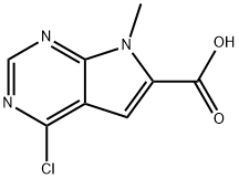 4-Chloro-1-methyl-7H-pyrrolo[2,3-d]pyrimidine-2-carboxylic acid