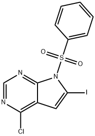 4-Chloro-6-iodo-7-phenylsulfonyl-7H-pyrrolo[2,3-d]pyrimidine