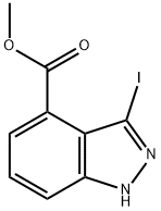 3-IODO-4-(1H)INDAZOLE CARBOXYLIC ACID METHYL ESTER