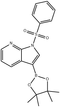 1-(Benzenesulfonyl)-1H-pyrrolo[2,3-b]pyridine-3-boronic acid pinacol ester