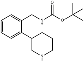 tert-Butyl 2-(3-piperidinyl)benzylcarbamate