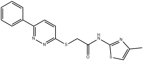 N-(4-Methyl-2-thiazolyl)-2-[(6-phenyl-3-pyridazinyl)thio]acetamide
