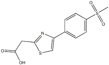 {4-[4-(Methylsulfonyl)phenyl]-1,3-thiazol-2-yl}acetic acid