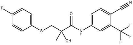 N-[4-Cyano-3-(trifluoromethyl)phenyl]-3-[(4-fluorophenyl)thio]-2-hydroxy-2-methylpropionamide