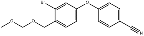 2-bromo-4-(4-cyanophenoxy)-1-(methoxymethoxymethyl)benzene