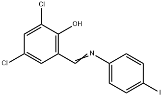 2,4-dichloro-6-{[(4-iodophenyl)imino]methyl}phenol