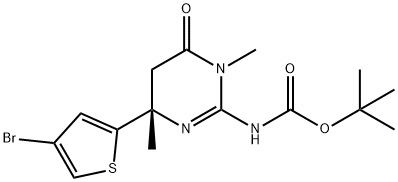 tert-Butyl (S,Z)-(4-(4-bromothiophen-2-yl)-1,4-dimethyl-6-oxotetrahydropyrimidin-2(1H)-ylidene)carbamate