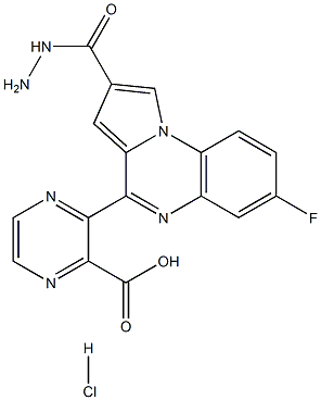2-(7-Fluoropyrrolo[1,2-a]quinoxalin-4-yl)hydrazide-2-pyrazinecarboxylic acid hydrochloride