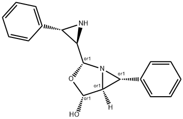 6-Phenyl-2-(3-phenyl-2-aziridinyl)-3-oxa-1-azabicyclo[3.1.0]hexan-4-ol