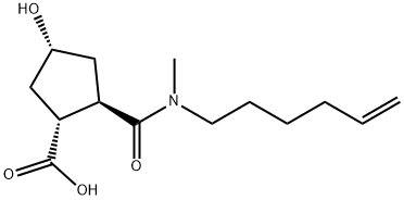 (1R,2R,4R)-2-(hex-5-enyl-methyl-carbamoyl)-4-hydroxy-cyclopentanecarboxylic acid