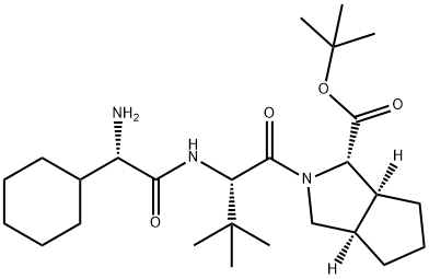 (1S,3aR,6aS)-2-[(2S)-2-[[(2S)-2-Amino-2-cyclohexylacetyl]amino]-3,3-dimethyl-1-oxobutyl]octahydrocyclopenta[c]pyrrole-1-carboxylic acid tert-butyl ester