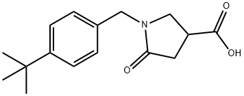 3-Pyrrolidinecarboxylic acid, 1-[[4-(1,1-dimethylethyl)phenyl]methyl]-5-oxo-