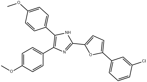 2-[5-(3-Chlorophenyl)-2-furanyl]-4,5-bis(4-methoxyphenyl)-1H-imidazole