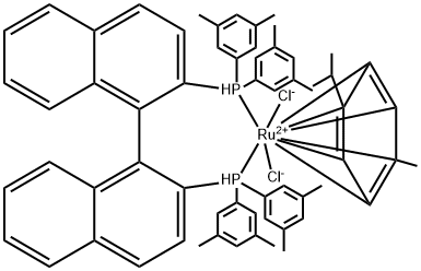 Chloro{(R)-(+)-2,2'-bis[di(3,5-xylyl)phosphino]-1,1'-binaphthyl}(p-cymene)ruthenium(II) chloride [RuCl(p-cymene)((R)-xylbinap}]Cl