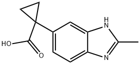 1-(2-METHYL-1H-BENZIMIDAZOL-6-YL)Cyclopropanecarboxylic acid