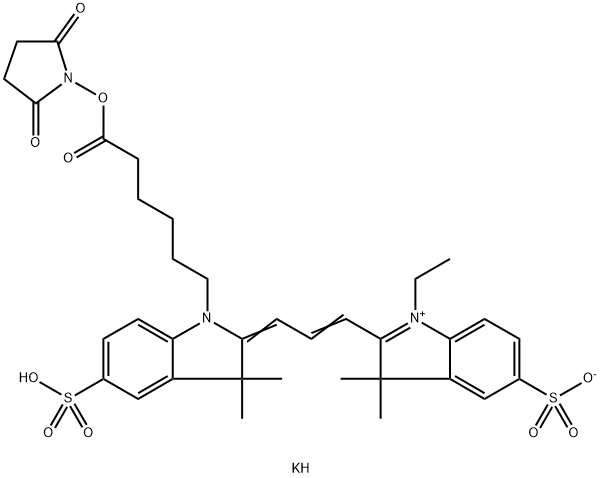 Cyanine 3 Monofunctional Hexanoic Acid Dye, Succinimidyl Ester, Potassium Salt 85%